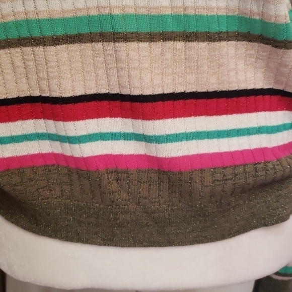 𝅺juicy Couture Sparkley Striped Top NWOT - Picture 3 of 6